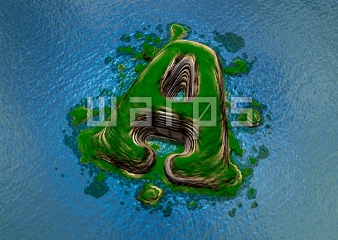 緑の森の島（A）