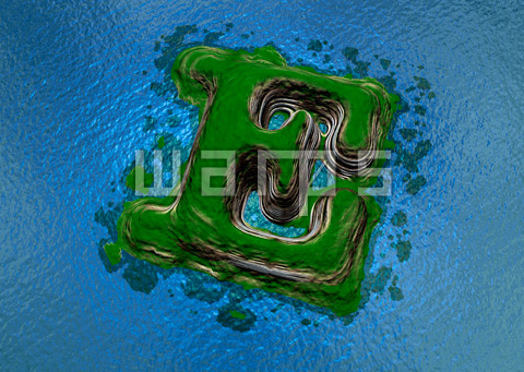 緑の森の島（E）